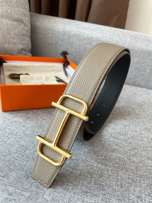 Hermes H074562CUZ3 Constance belt buckle & Reversible leather strap 38 mm H990033 - Gold / '--Please Select-- - View 1