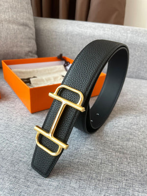 Hermes H074562CUZ3 Constance belt buckle & Reversible leather strap 38 mm H990034 - Gold / '--Please Select-- - View 1