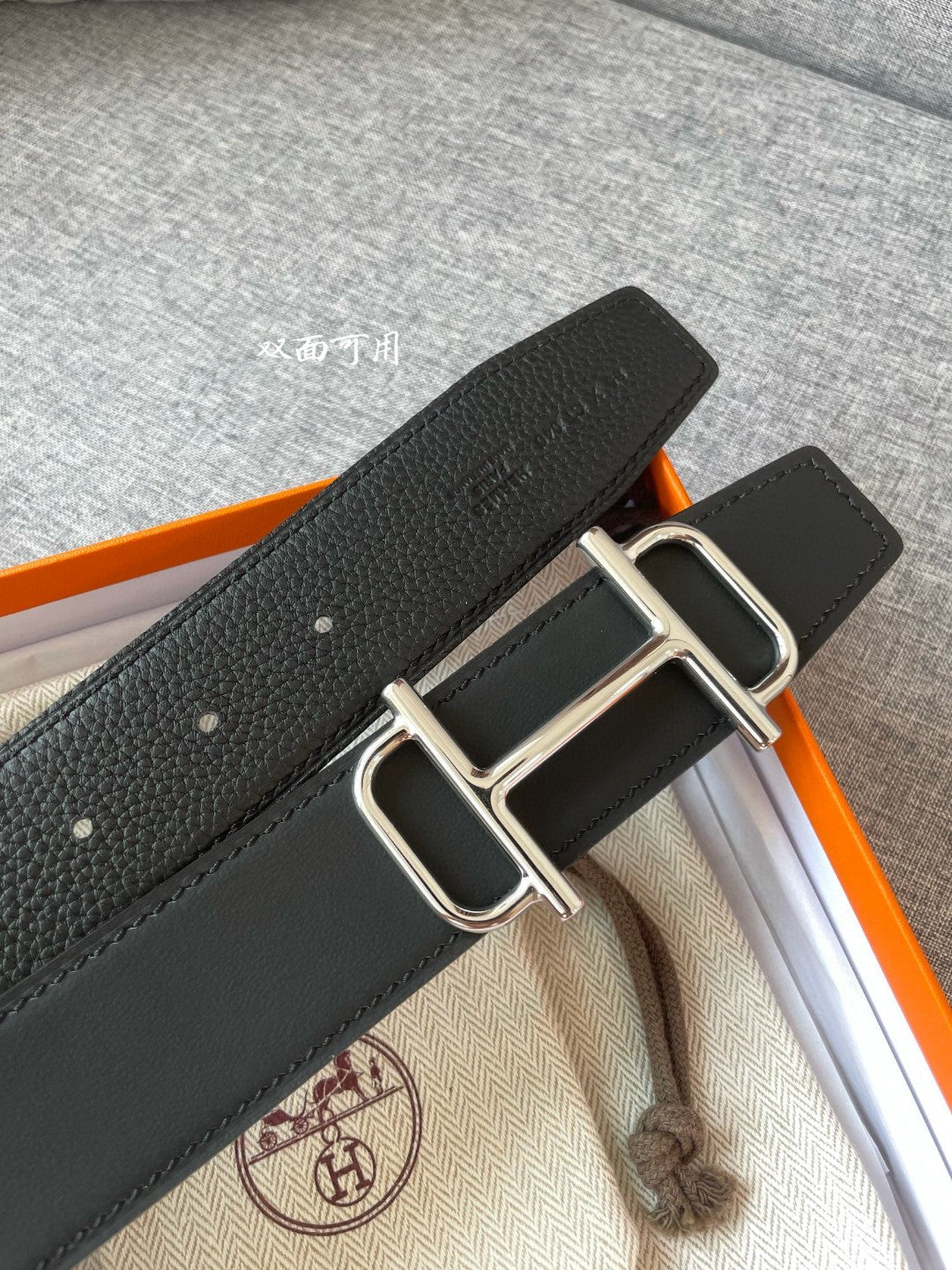 Hermes H074562CUZ3 Constance belt buckle & Reversible leather strap 38 mm H990034