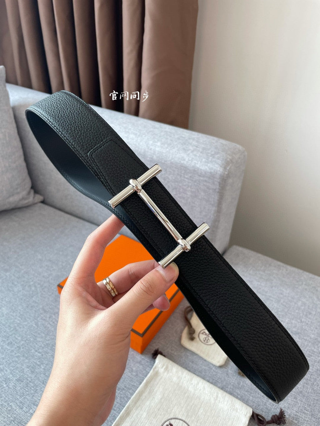 Hermes H074562CUZ3 Constance belt buckle & Reversible leather strap 38 mm H990035