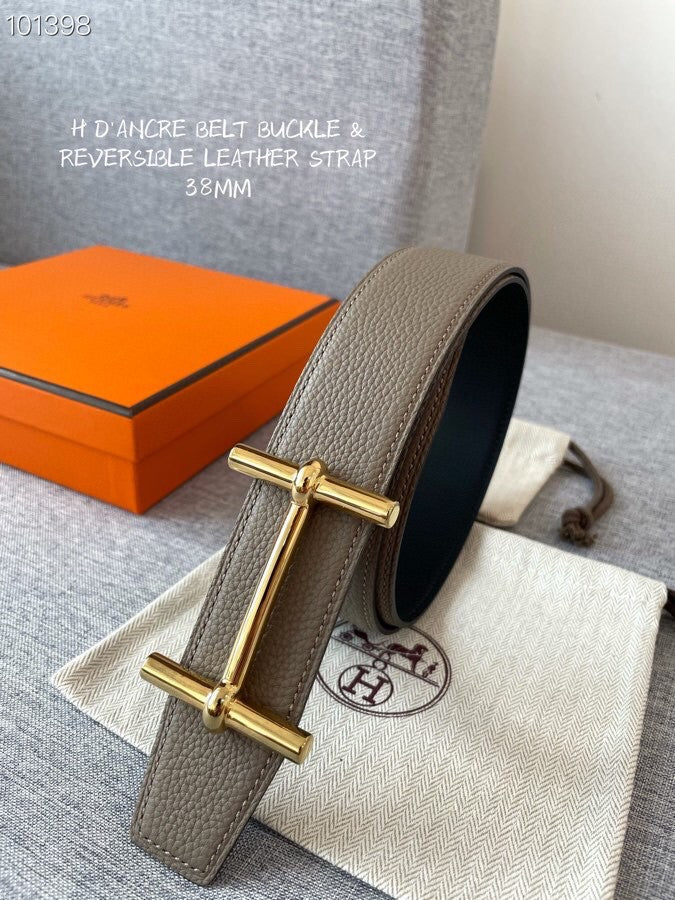 Hermes H074562CUZ3 Constance belt buckle & Reversible leather strap 38 mm H990036