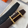 Hermes H074562CUZ3 Constance belt buckle & Reversible leather strap 38 mm H990037 - Gold / '--Please Select-- - View 1