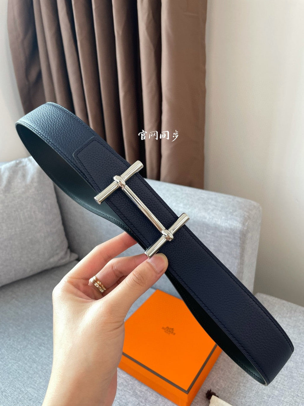 Hermes H074562CUZ3 Constance belt buckle & Reversible leather strap 38 mm H990037