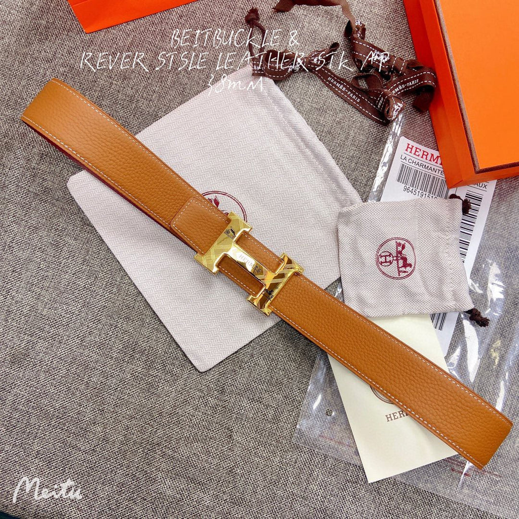 Hermes H074562CUZ3 Constance belt buckle & Reversible leather strap 38 mm H990039