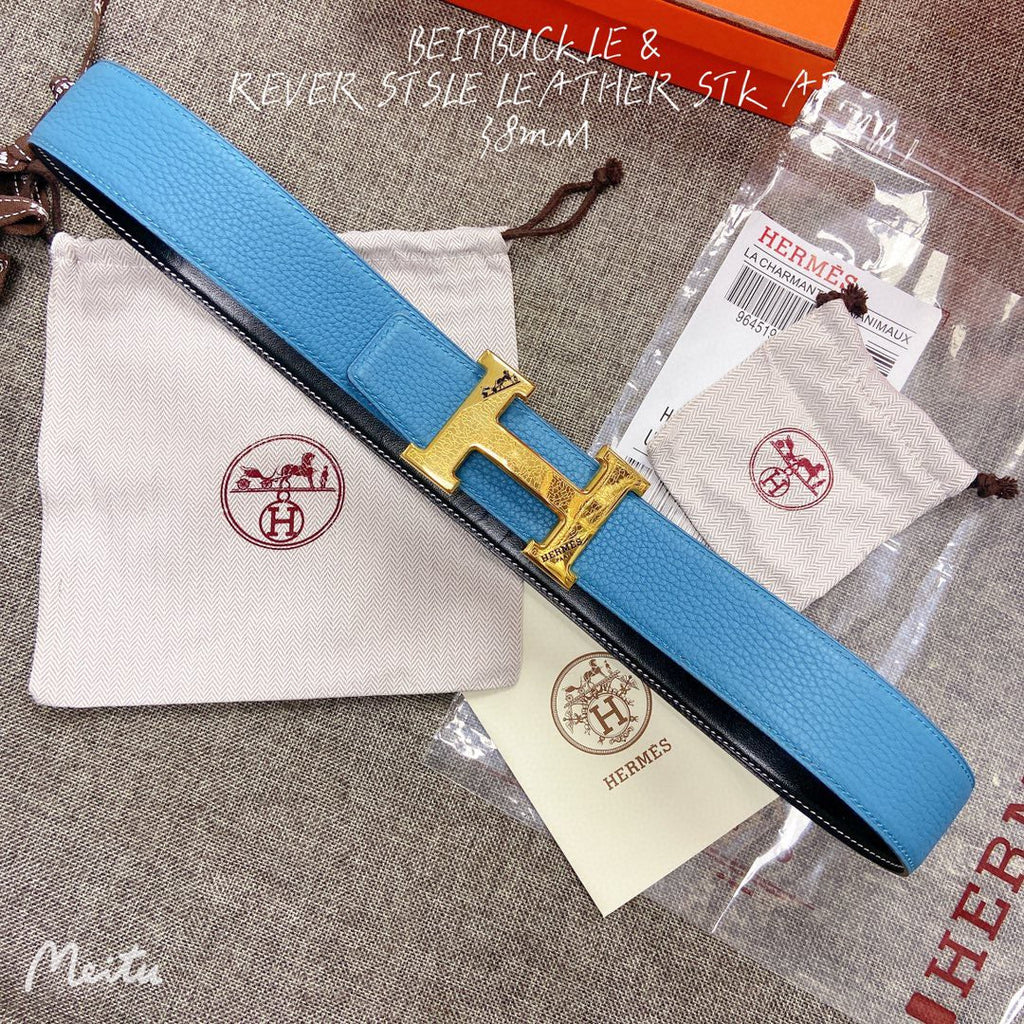 Hermes H074562CUZ3 Constance belt buckle & Reversible leather strap 38 mm H990040
