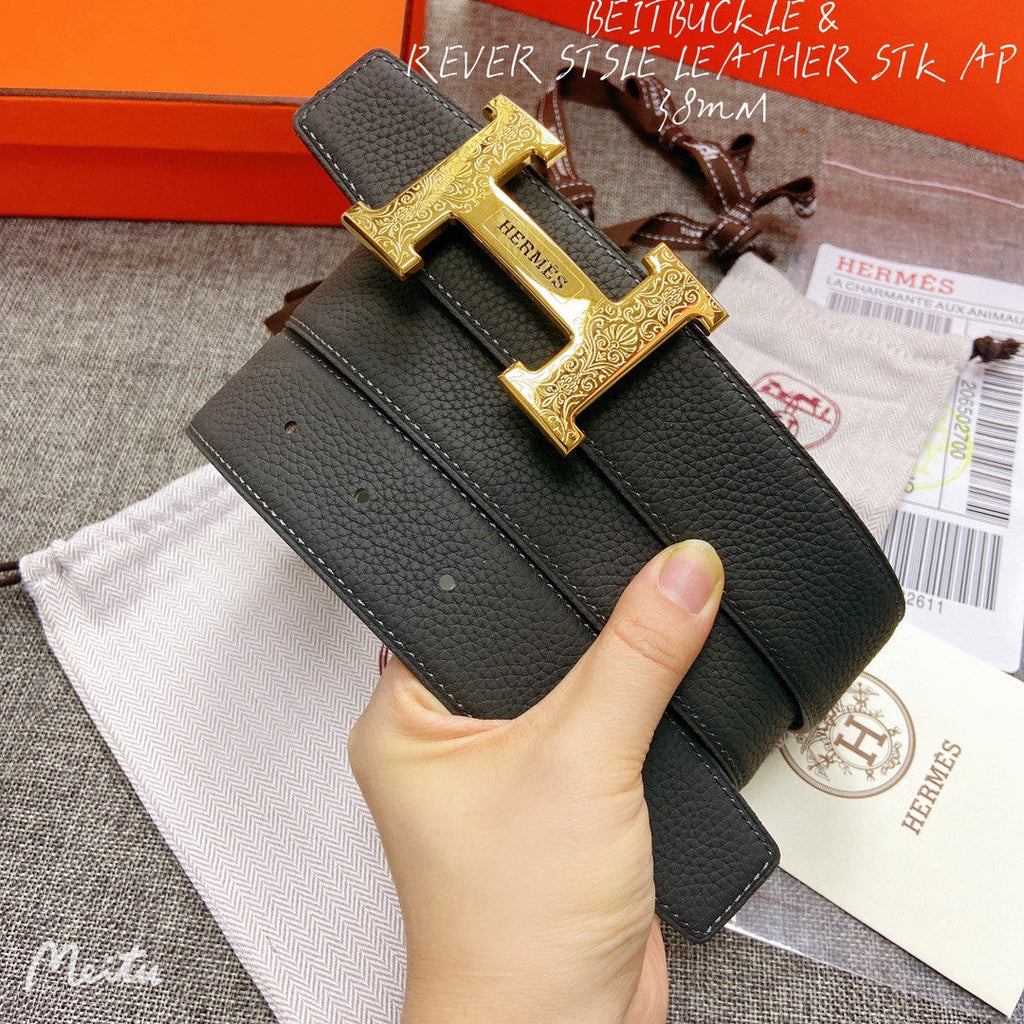 Hermes H074562CUZ3 Constance belt buckle & Reversible leather strap 38 mm H990041