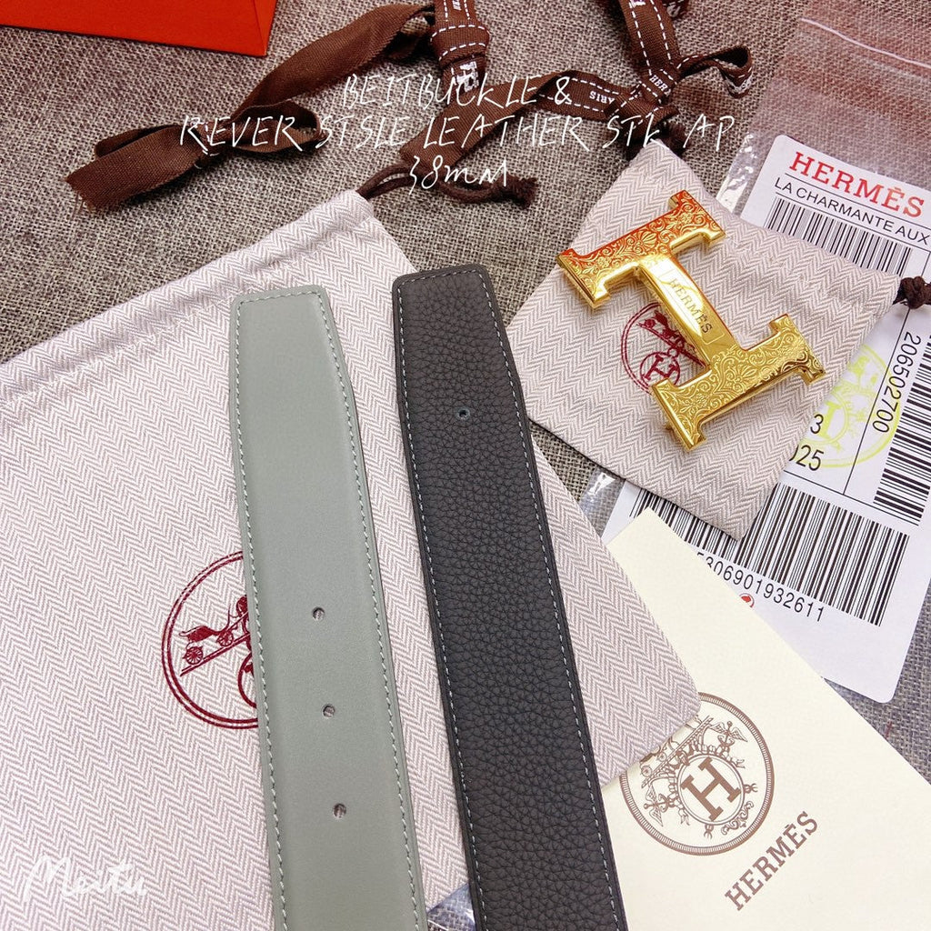 Hermes H074562CUZ3 Constance belt buckle & Reversible leather strap 38 mm H990041
