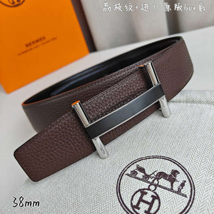 Hermes H077931CP2K Jockey belt buckle & Reversible leather strap 38 mm H88016 - Gold / '--Please Select-- - View 6