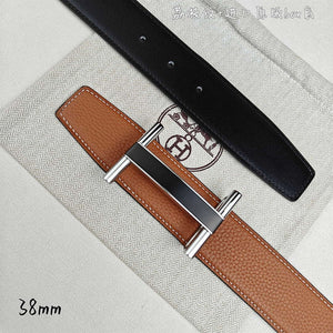 Hermes H077931CP2K Jockey belt buckle & Reversible leather strap 38 mm H88017 - Gold / '--Please Select-- - View 8