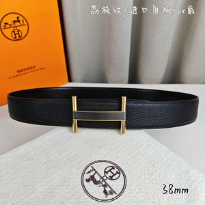 Hermes H077931CP2K Jockey belt buckle & Reversible leather strap 38 mm H88018 - Gold / '--Please Select-- - View 1