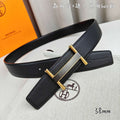 Hermes H077931CP2K Jockey belt buckle & Reversible leather strap 38 mm H88018