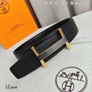 Hermes H077931CP2K Jockey belt buckle & Reversible leather strap 38 mm H88018 - Gold / '--Please Select-- - View 5