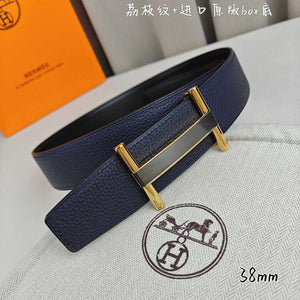 Hermes H077931CP2K Jockey belt buckle & Reversible leather strap 38 mm H88019 - Gold / '--Please Select-- - View 5