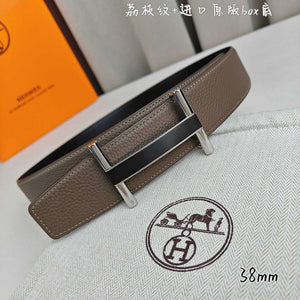 Hermes H077931CP2K Jockey belt buckle & Reversible leather strap 38 mm H88020 - Gold / '--Please Select-- - View 6