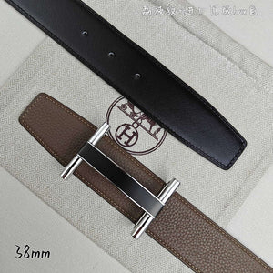 Hermes H077931CP2K Jockey belt buckle & Reversible leather strap 38 mm H88020 - Gold / '--Please Select-- - View 8
