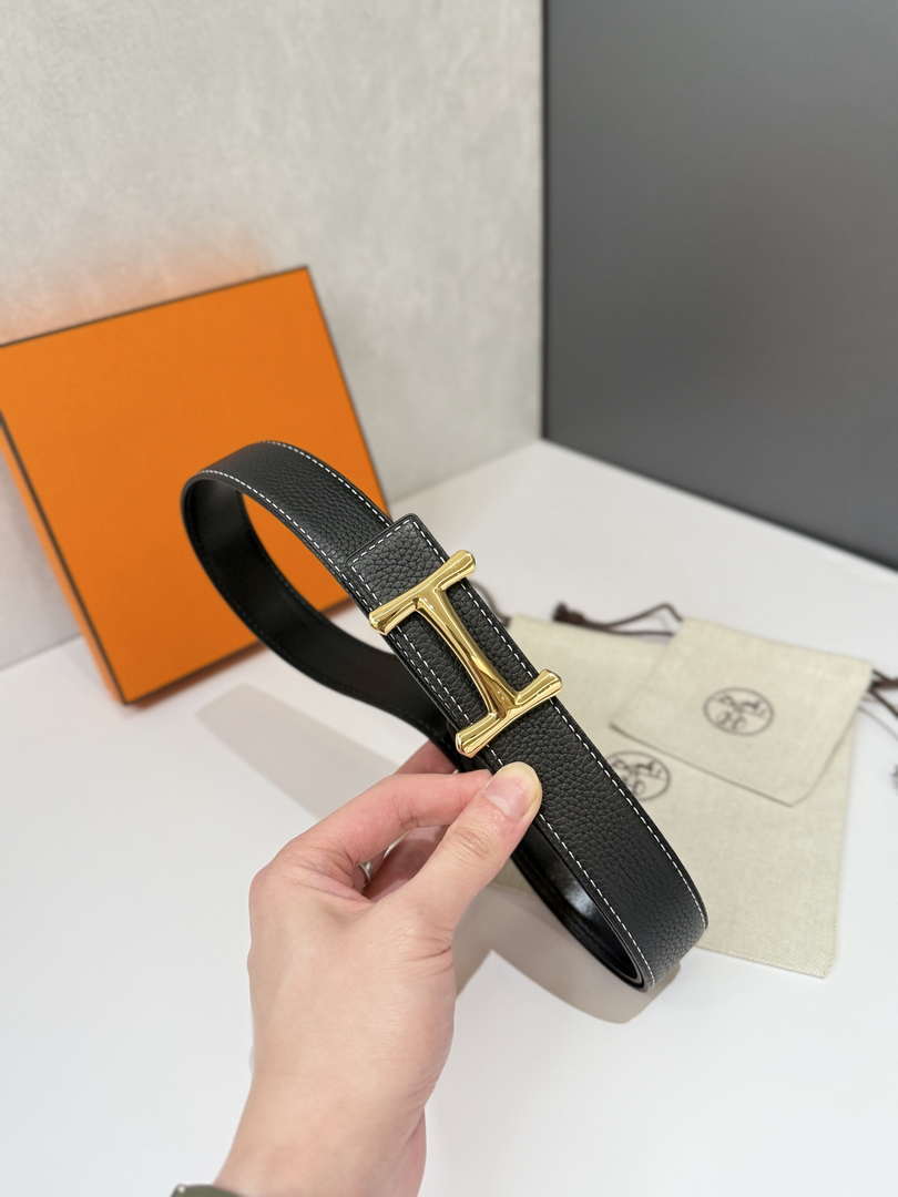 Hermes H077938CK05 H d'Ancre belt buckle & Cache-Tout leather strap 32 mm H88076