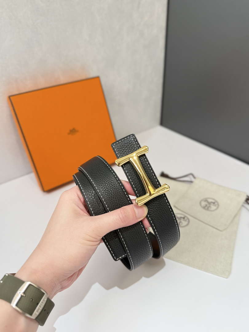 Hermes H077938CK05 H d'Ancre belt buckle & Cache-Tout leather strap 32 mm H88076