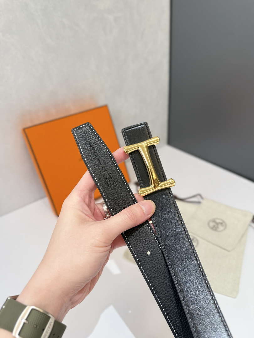 Hermes H077938CK05 H d'Ancre belt buckle & Cache-Tout leather strap 32 mm H88076