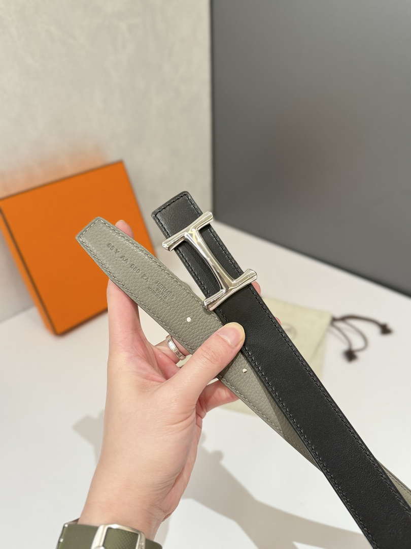 Hermes H077938CK05 H d'Ancre belt buckle & Cache-Tout leather strap 32 mm H88079