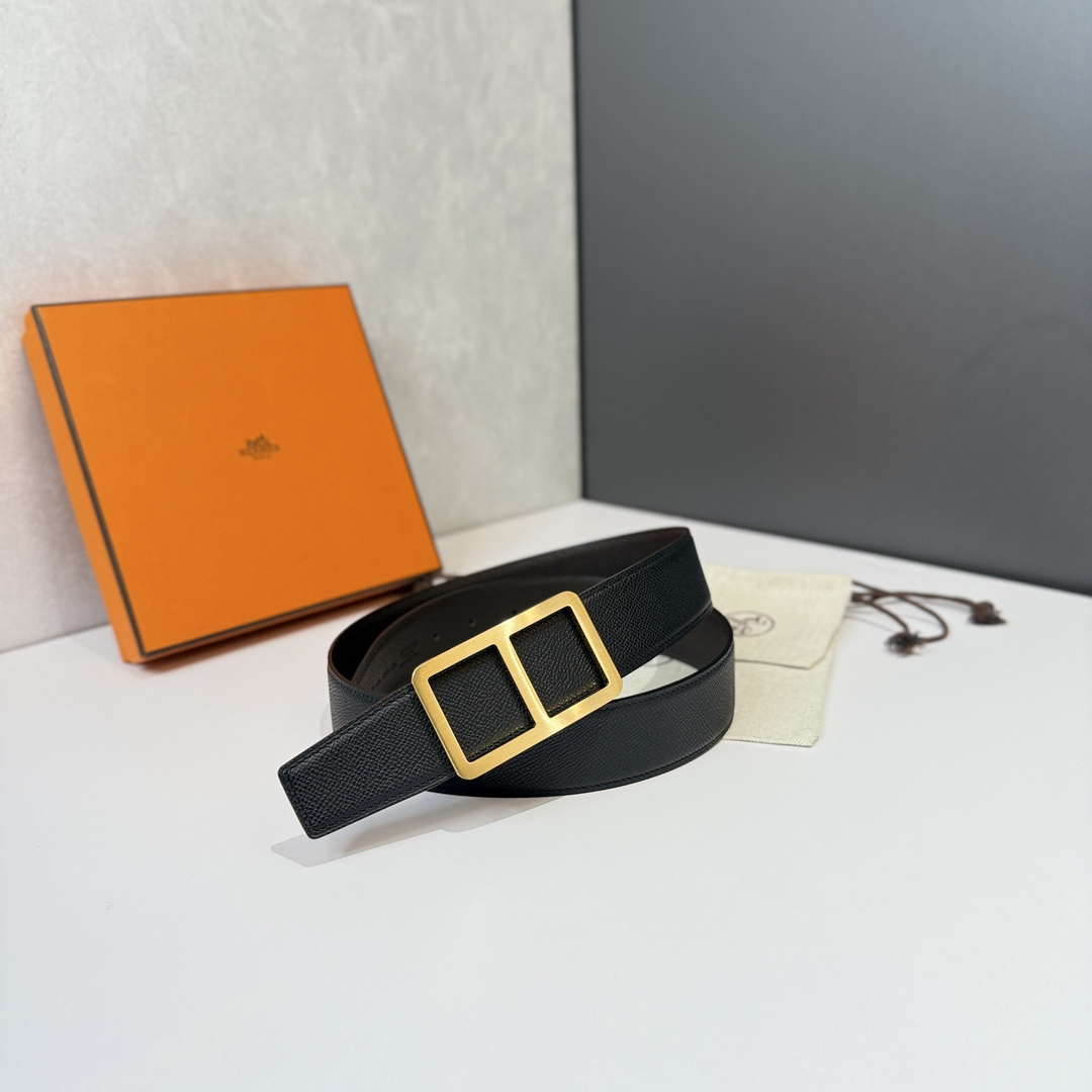 Hermes H077973CK2Z090 Needle buckle & leather strap 38 mm H88051