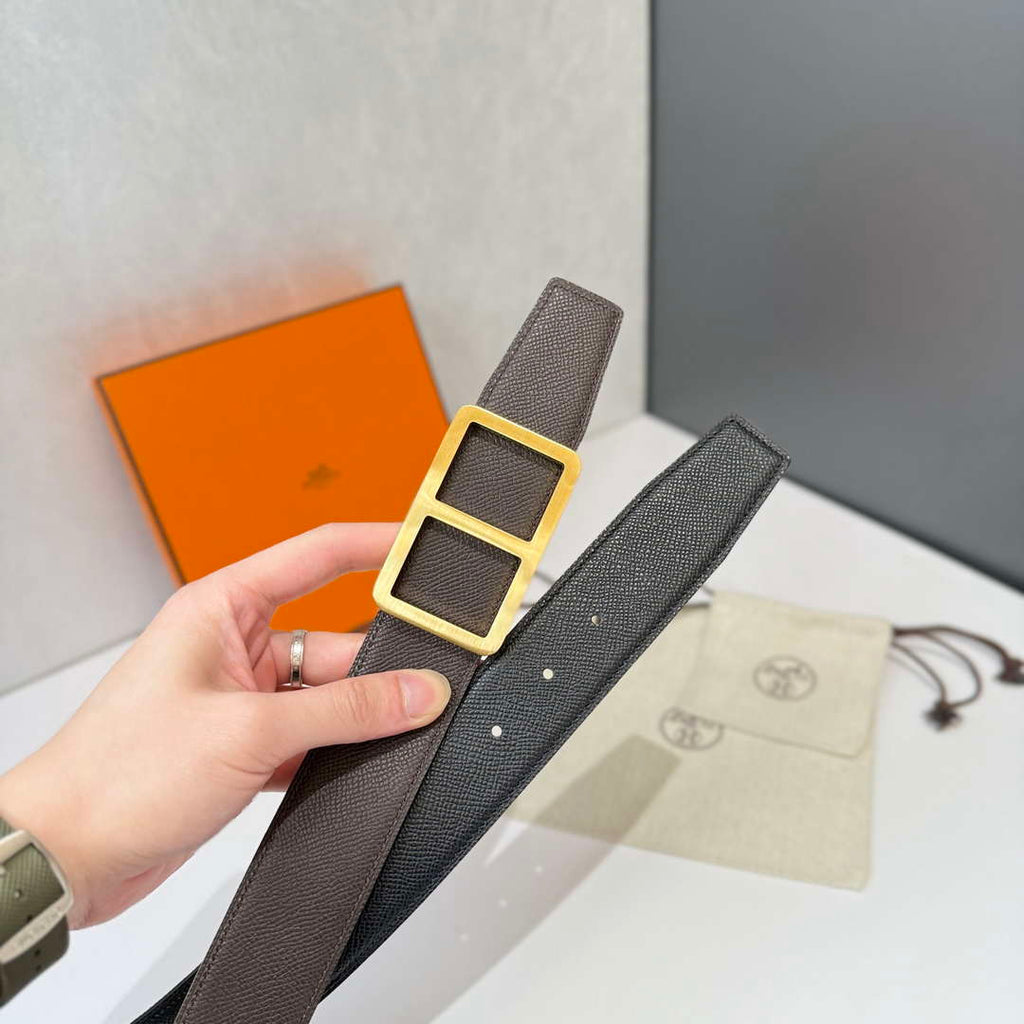 Hermes H077973CK2Z090 Needle buckle & leather strap 38 mm H88051