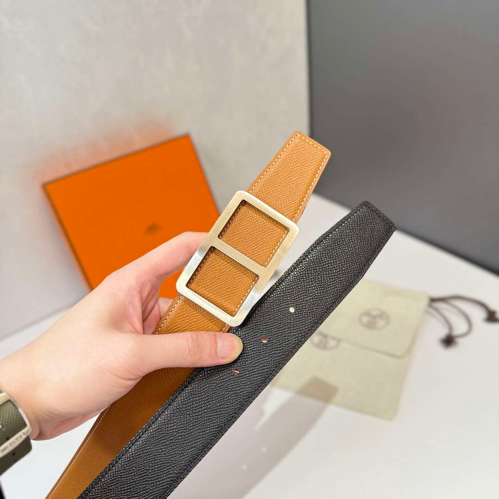 Hermes H077973CK2Z090 Needle buckle & leather strap 38 mm H88052