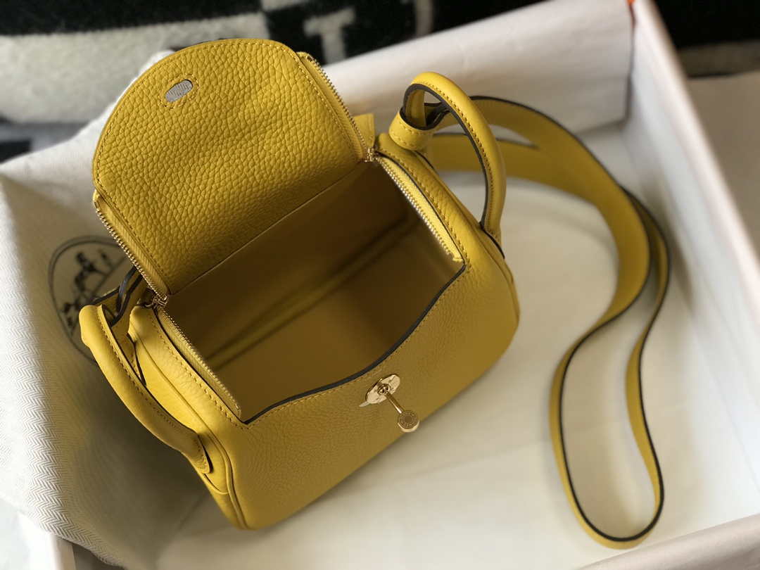 Hermes H079086 Lindy Mini Bag 19cm H231917 - Default Title - View 9