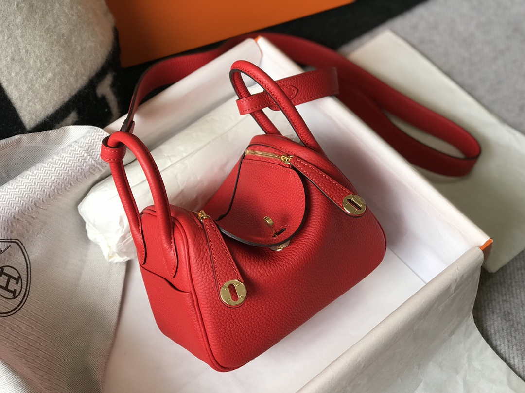 Hermes H079086 Lindy Mini Bag 19cm H231923 - Default Title - View 3