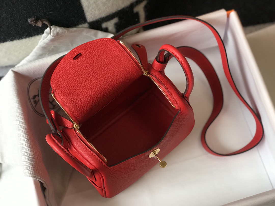Hermes H079086 Lindy Mini Bag 19cm H231923 - Default Title - View 9