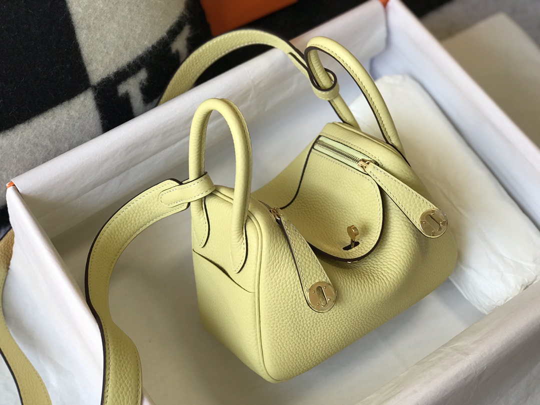 Hermes H079086 Lindy Mini Bag 19cm H231929 - Default Title - View 3