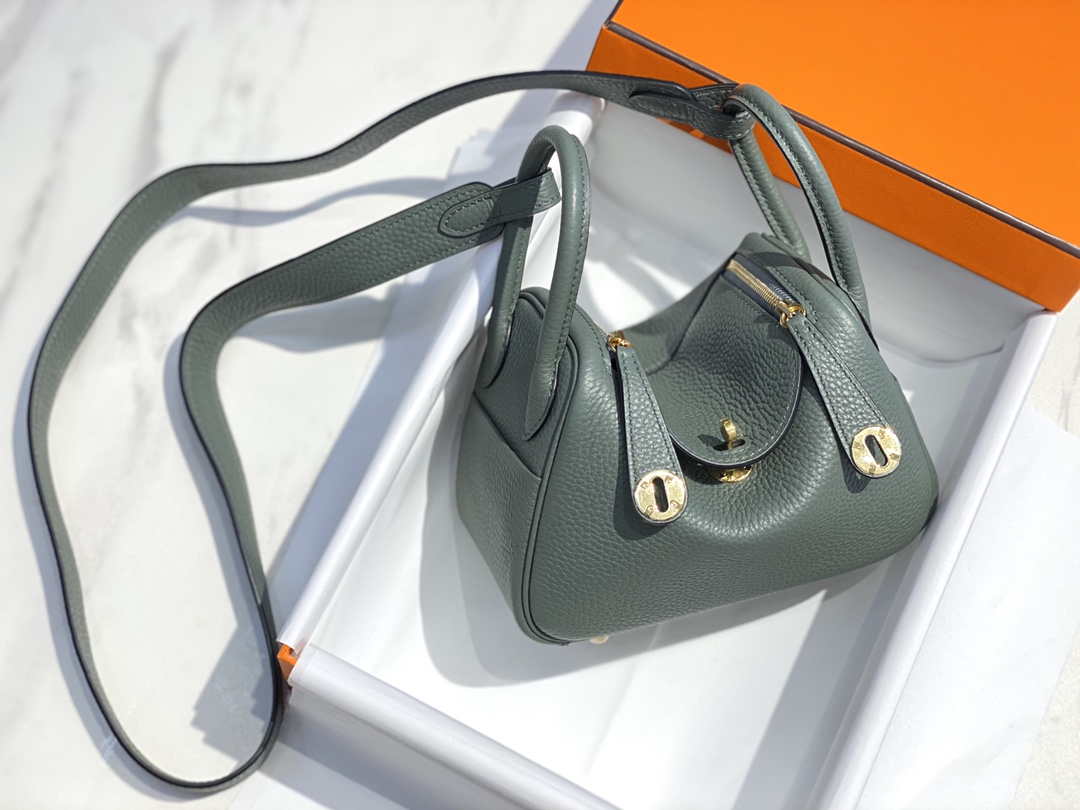 Hermes H079086 Lindy Mini Bag 19cm H231932 - Default Title - View 3