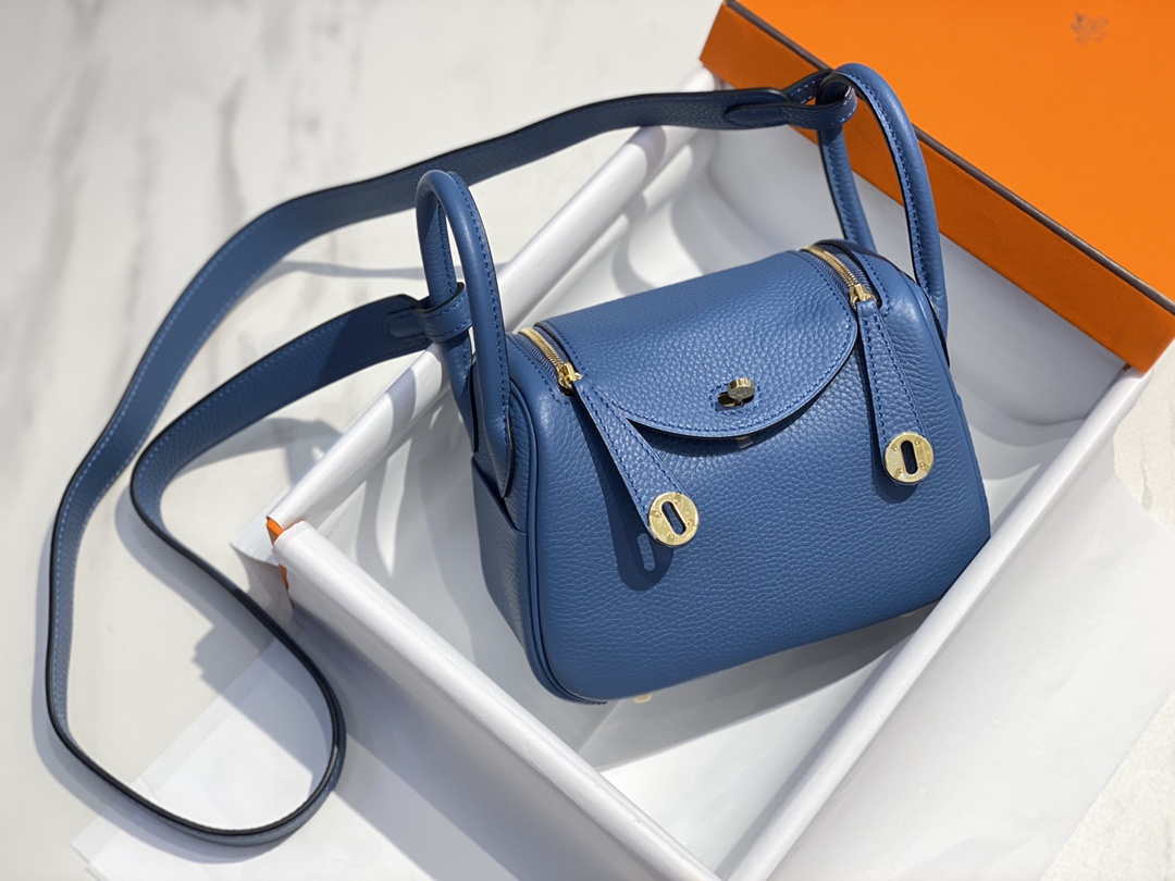 Hermes H079086 Lindy Mini Bag 19cm H231933 - Default Title - View 1