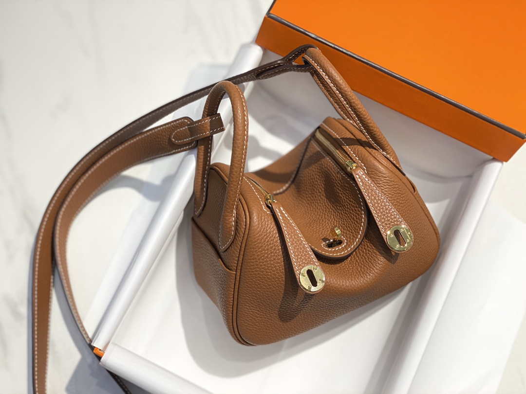 Hermes H079086 Lindy Mini Bag 19cm H231934 - Default Title - View 3