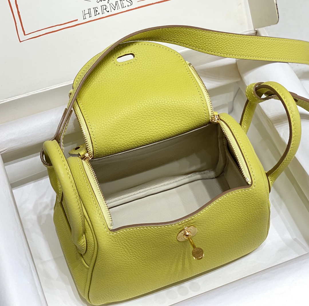 Hermes H079086CK18 Lindy Mini Bag 19cm Semi-manual H231900 - Default Title - View 8