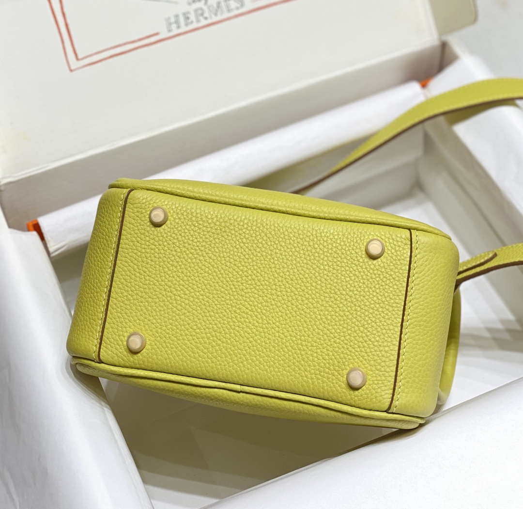 Hermes H079086CK18 Lindy Mini Bag 19cm Semi-manual H231900 - Default Title - View 9