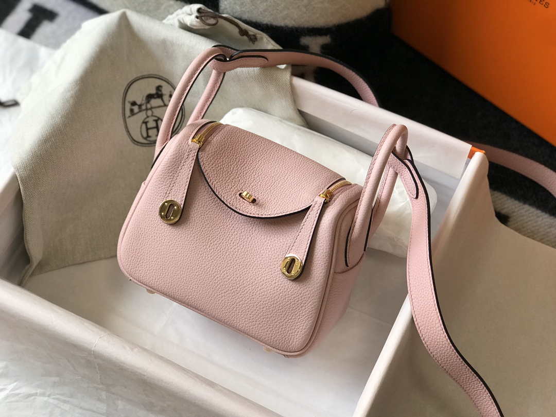 Hermes H079086CK18 Lindy Mini Bag 19cm Semi-manual H231903 - Default Title - View 4