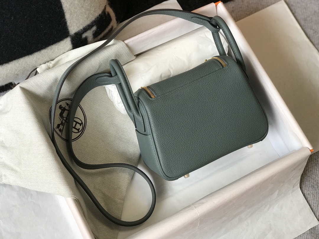 Hermes H079086CK18 Lindy Mini Bag 19cm Semi-manual H231905 - Default Title - View 5