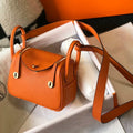 Hermes H079086CK18 Lindy Mini Bag 19cm Semi-manual H231908 - Default Title - View 1