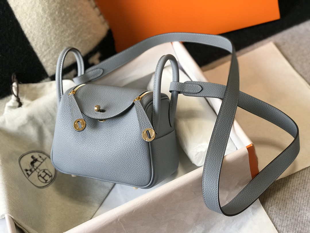 Hermes H079086CK18 Lindy Mini Bag 19cm Semi-manual H231909 - Default Title - View 1