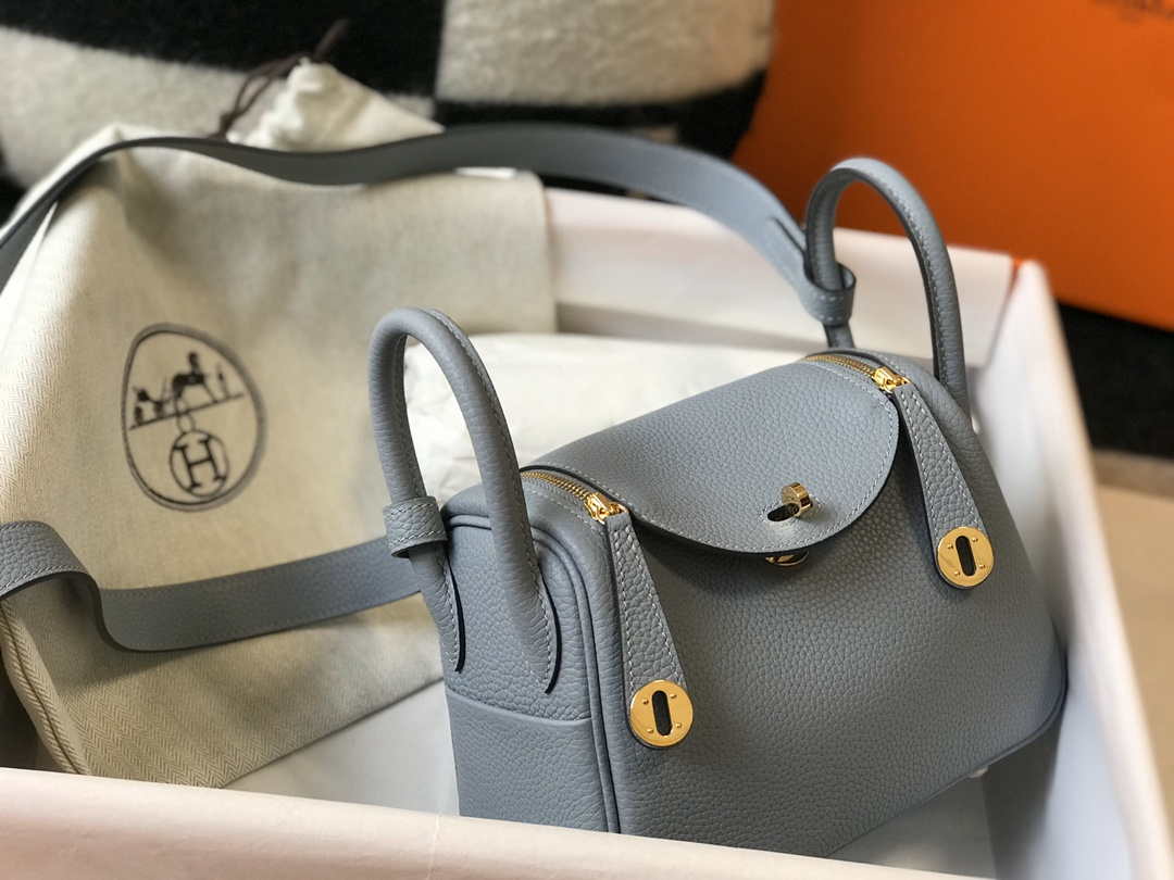 Hermes H079086CK18 Lindy Mini Bag 19cm Semi-manual H231909 - Default Title - View 3