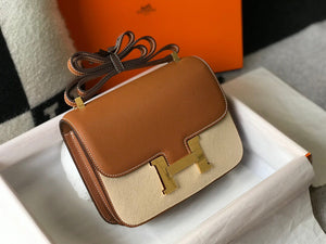 Hermes H082060 Constance Slim Wallet Epsom calfskin Brown - 19 cm - View 1