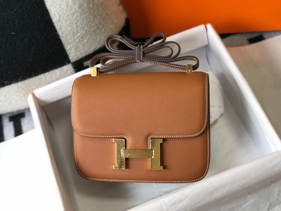 Hermes H082060 Constance Slim Wallet Epsom calfskin Brown - 19 cm - View 3