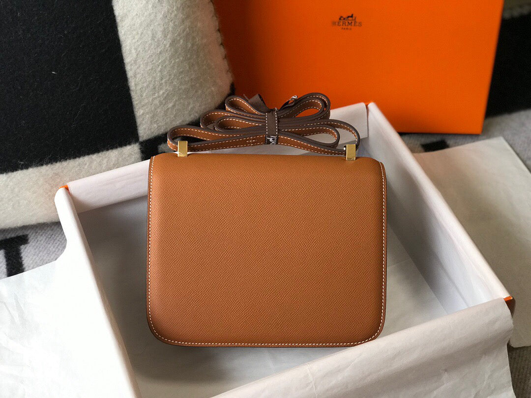 Hermes H082060 Constance Slim Wallet Epsom calfskin Brown - 19 cm - View 4