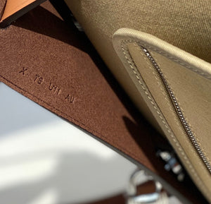 Hermes H082835CKAC Herbag Zip 31 Bag in Black Hunter Leather and Canvas H60035 - Default Title - View 7