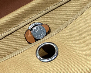 Hermes H082835CKAC Herbag Zip 31 Bag in Black Hunter Leather and Canvas H60035 - Default Title - View 8