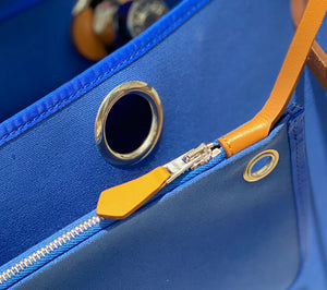 Hermes H082835CKAC Herbag Zip 31 Bag in Black Hunter Leather and Canvas H60040 - Default Title - View 8