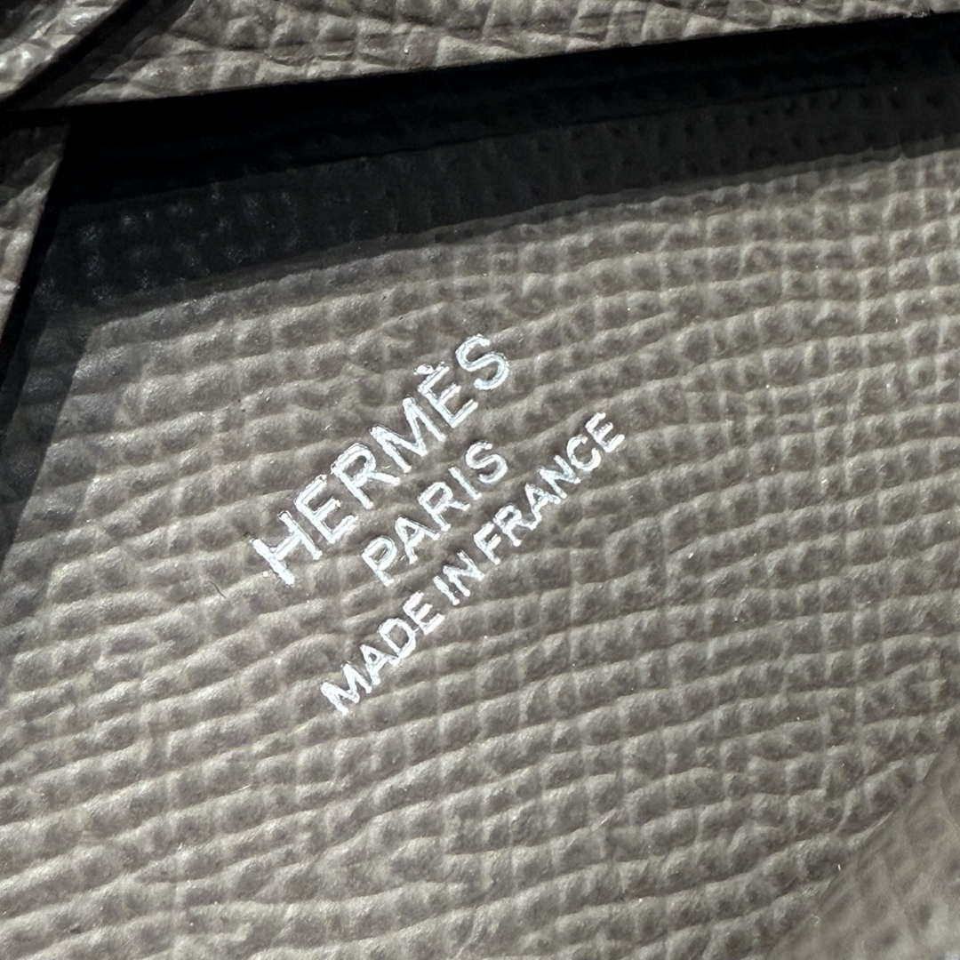 Hermes H083035CK10 Calvi Duo card holder H91001