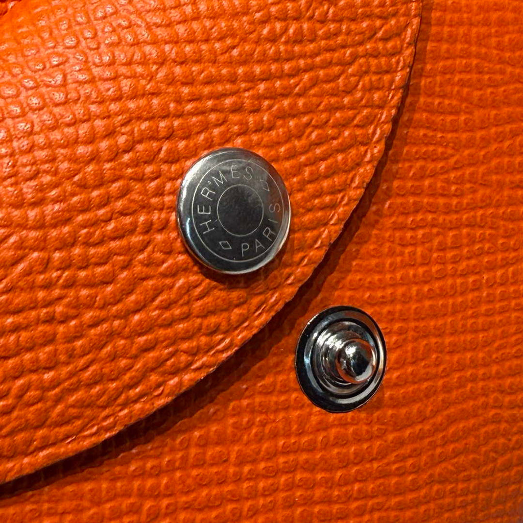 Hermes H083035CK10 Calvi Duo card holder H91002