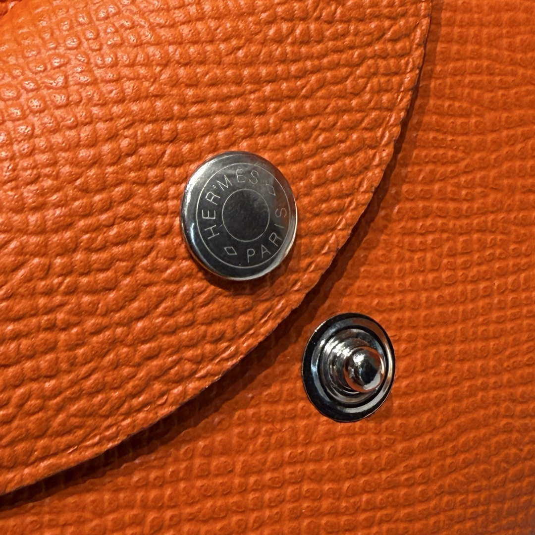 Hermes H083035CK10 Calvi Duo card holder H91002