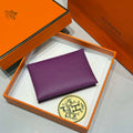 Hermes H083035CK10 Calvi Duo card holder H91004